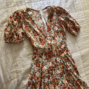 Faithfull the Brand Floral Midi Dress